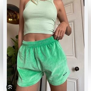 Urban Outfitters iets frans green terrycloth shorts